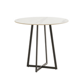 OT03 Minimalist Office Sintered Stone Round Coffee Side Table - Gavisco Office Furniture